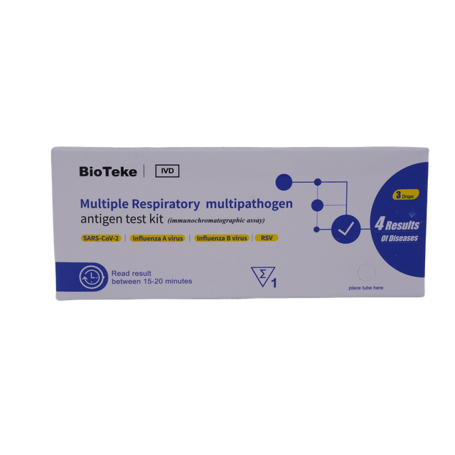 Zkušební souprava pro více respiračních multipatogenů pro kovidovou chřipku RSV (imunochromatografický test)