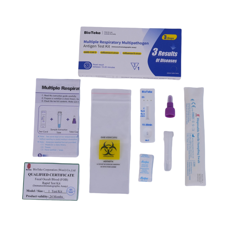 Bioteke 3 in 1 Covid chřipka A+B Antigen Rapid Test Kit