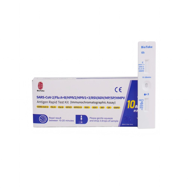 Respiratory 10 v 1 SARS-CoV-2/chřipka A+B/HPIV2/HPIV1+3/RSV/ADV/MP/SP/HMPV Antigen Rapid Test Kit