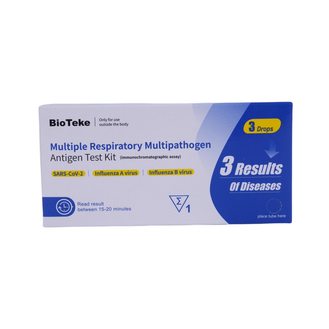 Bioteke 3 in 1 Covid chřipka A+B Antigen Rapid Test Kit