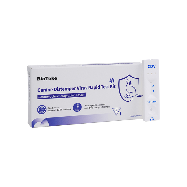Testovací sada pro testování psích psích psích psí (CDV) (imunochromatografický test) ICA2301-3