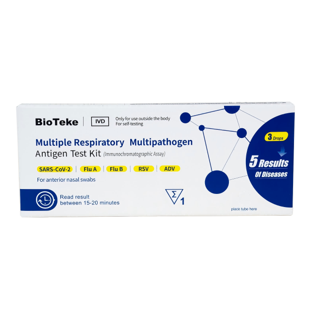 5-in-1 více respirační multipatogen antigen testovací soupravy (self-test)