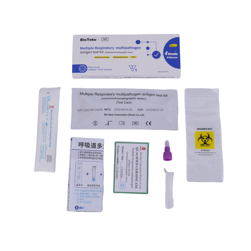 Bioteke 4 v 1 Covid-19, chřipka A+B, RSV Antigen Rapid Test Kit