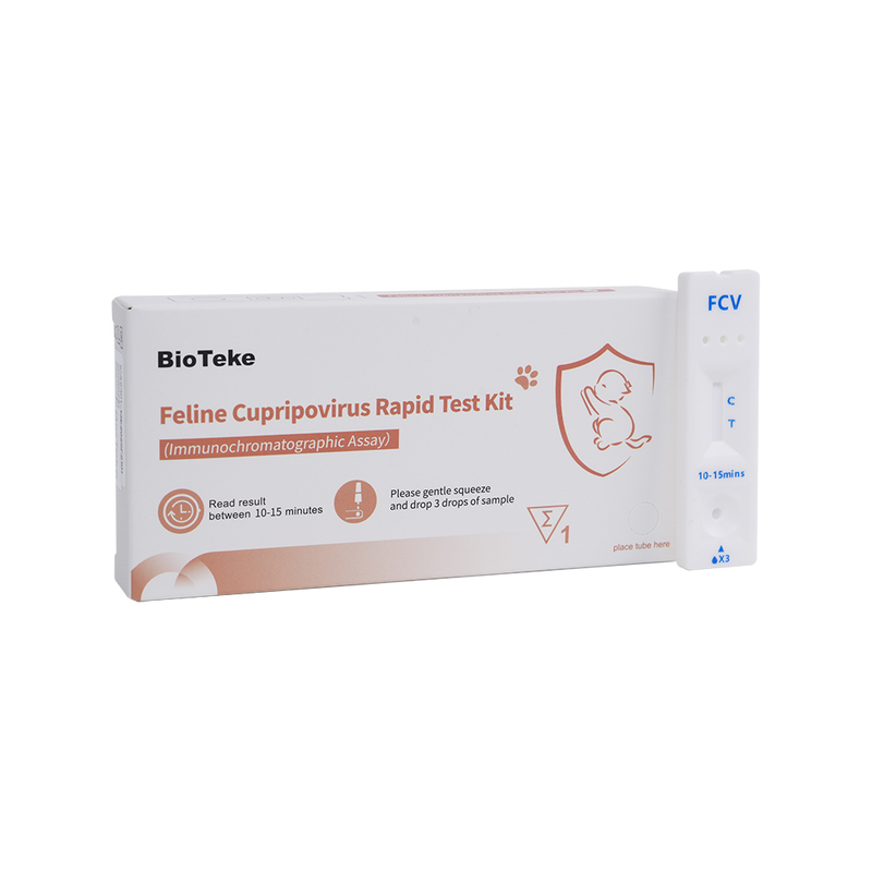 Rychlý testovací souprava Cupripovirus (FCV) (Imunochromatografický test) ICA2301-13