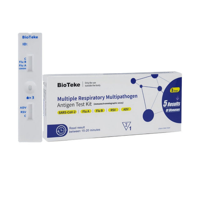5 v 1 zkušební soupravě pro vícenásobné respirační multipatogen antigen