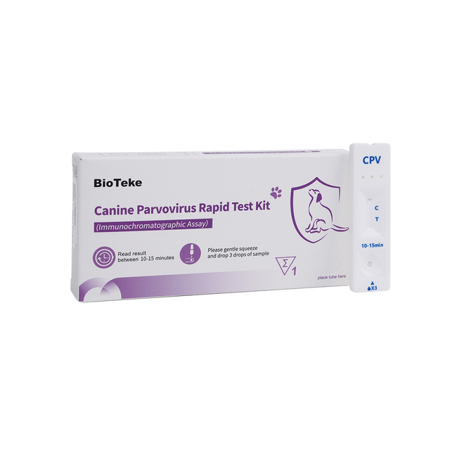 Rychlý testovací souprava viru psího parvoviru (CPV) (imunochromatografický test) ICA2301-4