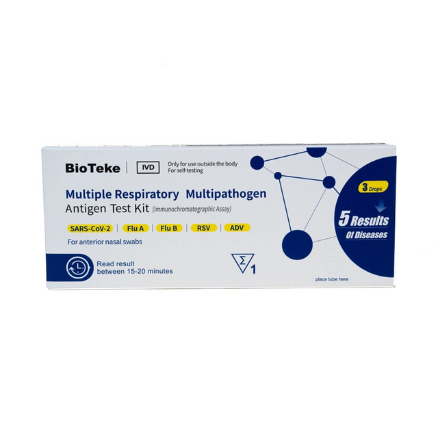 5-in-1 více respirační multipatogen antigen testovací soupravy (self-test)